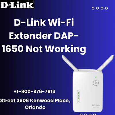 D-Link Wi-Fi Extender DAP-1650 Not Working |+1-800-976-7616| D-link Support